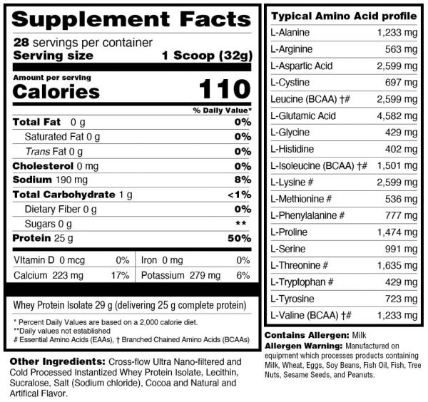 (1)1UP ISO PROTEIN (100% WHEY ISOLATE) - Image 3