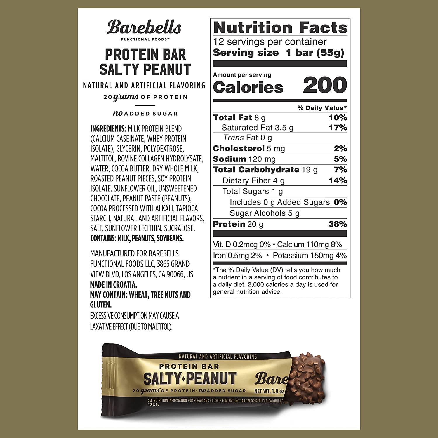Barebells Protein Bar net Wt 55g Power Punch Barebells Protein Bar net Wt 55g Power Punch