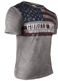 Grey Gorilla Wear GW USA FLAG T-SHIRT XXL 