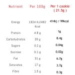 ⁦DIABLO CHOCOLATE CHIP COOKIES(6PCS COOKIES) ومناسب ايضا للكيتو دايت⁩ - الصورة ⁦2⁩