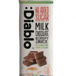 Diablo Milk Chocolate with Crispy Rice with Stevia 75g ومناسب ايضا للكيتو دايت