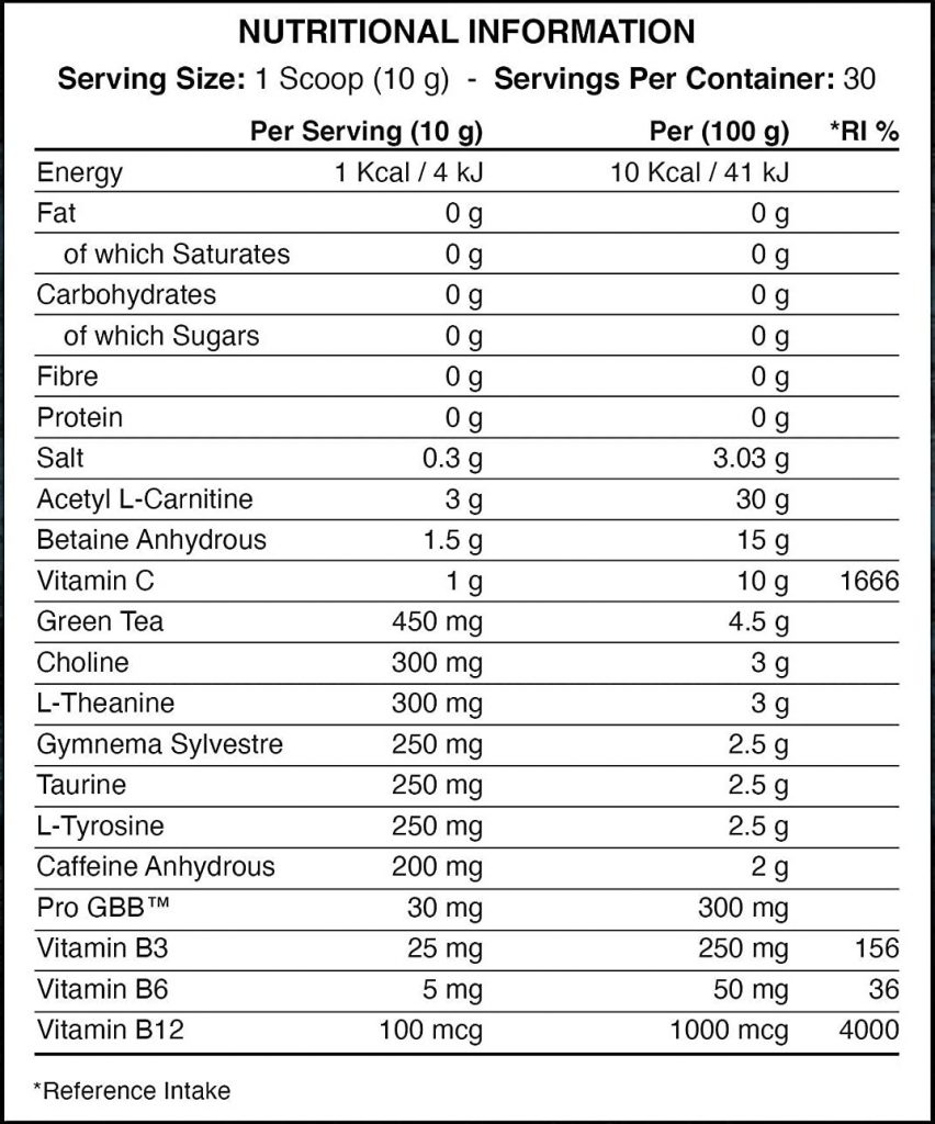 SHREDX THERMOGENIC POWDER ULTIMATE FAT BURNER Power Punch