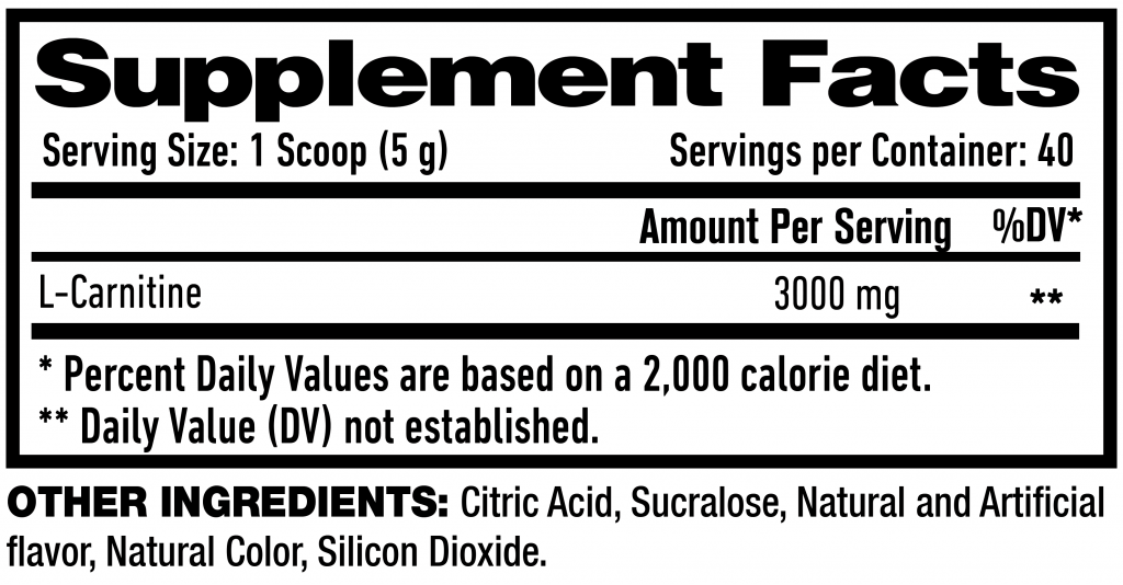 LCarnitine 3000(Powder) Power Punch