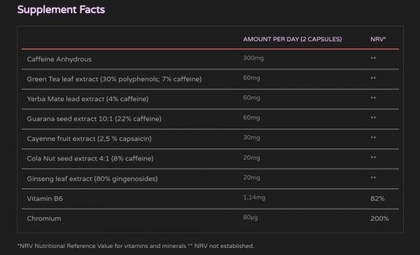 INFERNO FAT BURNER 120 CAPS - Image 2
