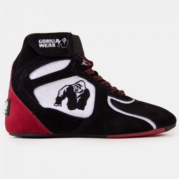 GORILLA WEAR CHICAGO HIGH TOPS - BLACK/WHITE/RED - Image 2