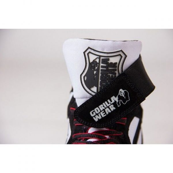 GORILLA WEAR CHICAGO HIGH TOPS - BLACK/WHITE/RED - Image 4